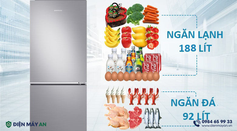 Tủ Lạnh Samsung Inverter 280 Lít RB27N4010S8/SV